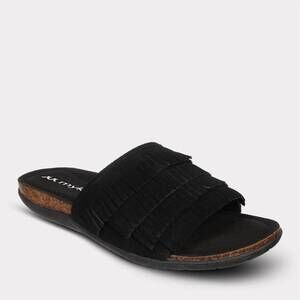 NEW MYKOS women's clea slide sandal in black